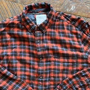 Denim & Flower Flannel Shirt XL